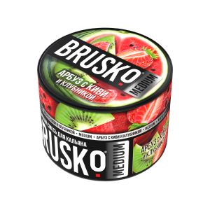Купить Табак Brusko Medium, 50гр "Арбуз с киви и клубникой" Табак Brusko Medium, 50гр "Арбуз с киви и клубникой"