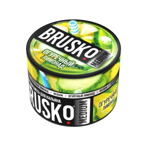 Купить Табак Brusko Medium, 50гр "Огуречный лимонад" Табак Brusko Medium, 50гр "Огуречный лимонад"