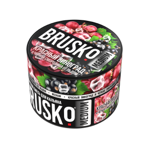 Купить Табак Brusko Medium, 50гр "Красный виноград и чёрная смородина со льдом" Табак Brusko Medium, 50гр "Красный виноград и чёрная смородина со льдом"