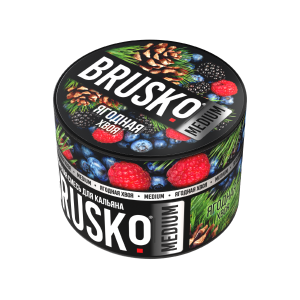 Купить Табак Brusko Medium, 50гр "Ягодная хвоя" Табак Brusko Medium, 50гр "Ягодная хвоя"