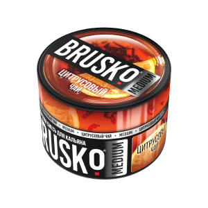 Купить Табак Brusko Medium, 50гр "Цитрусовый чай" Табак Brusko Medium, 50гр "Цитрусовый чай"