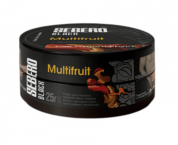 Табак Sebero Black, 25гр "Multifruit / Сок мультифрукт"